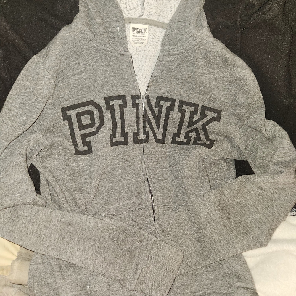 PINK Victoria's Secret Charcoal Hoodie